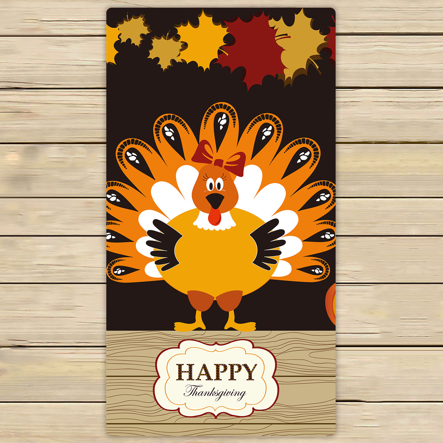 Thanksgiving Turkey Pumpkin Hand Towels 16x30 in Autumn Harvest Maple Leaf Bathroom Towel Ultra Soft Highly Absorbent Small Bath Towel Kitchen Dish Guest Towel Home Bathroom Decorations